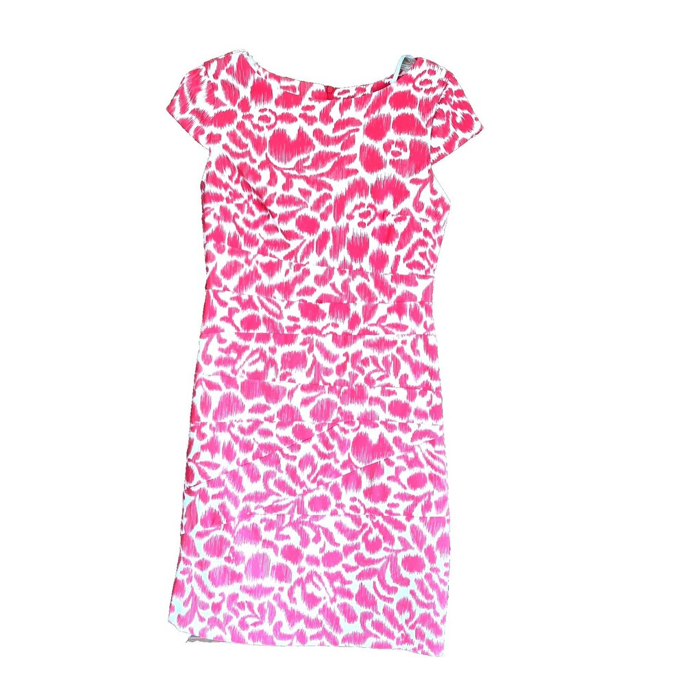 ALYX Dress Womens 6 Sheath Spring‎ Florals Pale Pink Sleeveless Career Work Zip